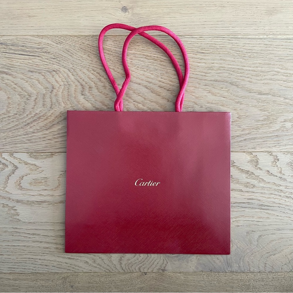 CARTIER SHOPPING BAG 10” x 9”